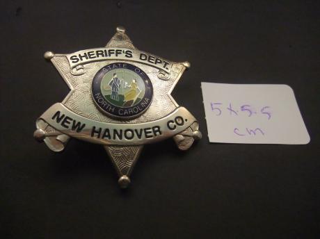 Sheriff's Department North Carolina New Hanover Corporation
